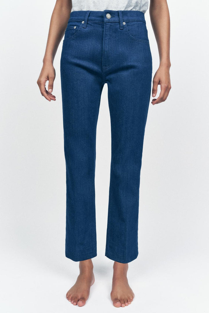 ZARA ZW COLLECTION HIGH RISE BOOTCUT CROPPED JEANS