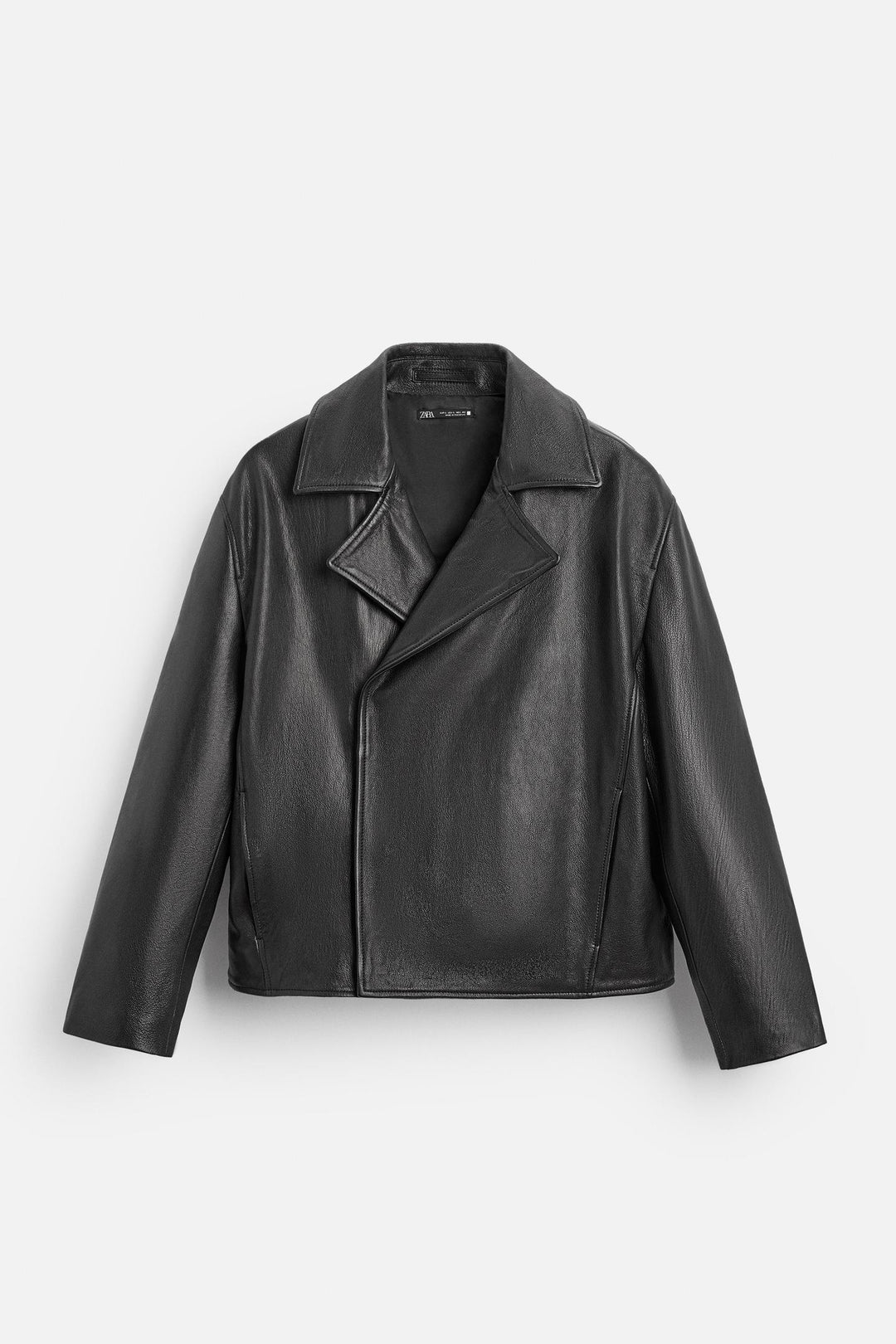 ZARA CROPPED FIT LEATHER TRENCH