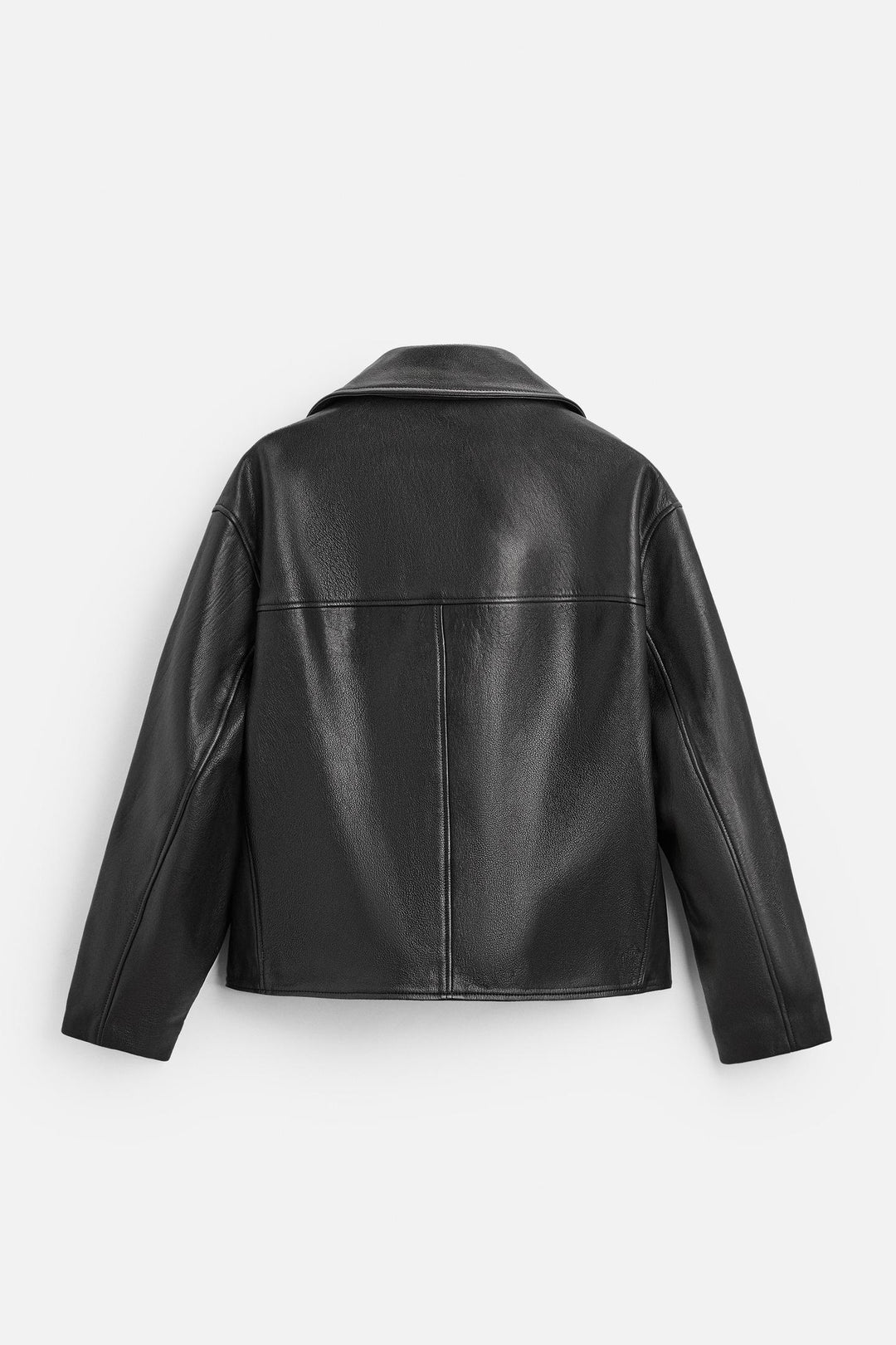 ZARA CROPPED FIT LEATHER TRENCH