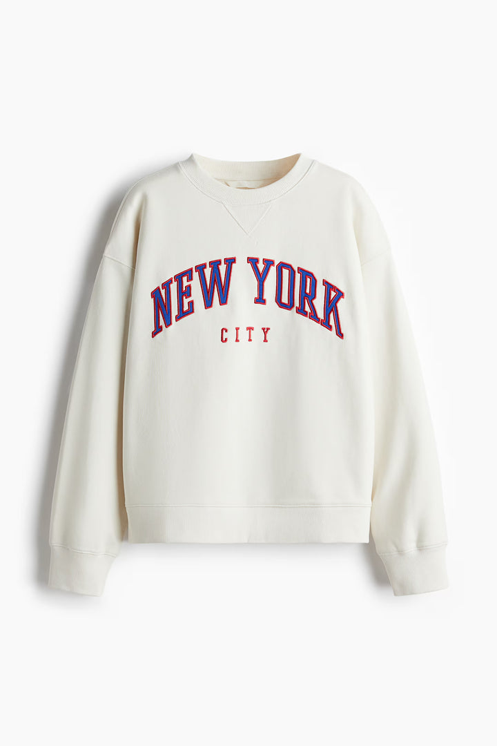 H&M Sweatshirt with Text Motif