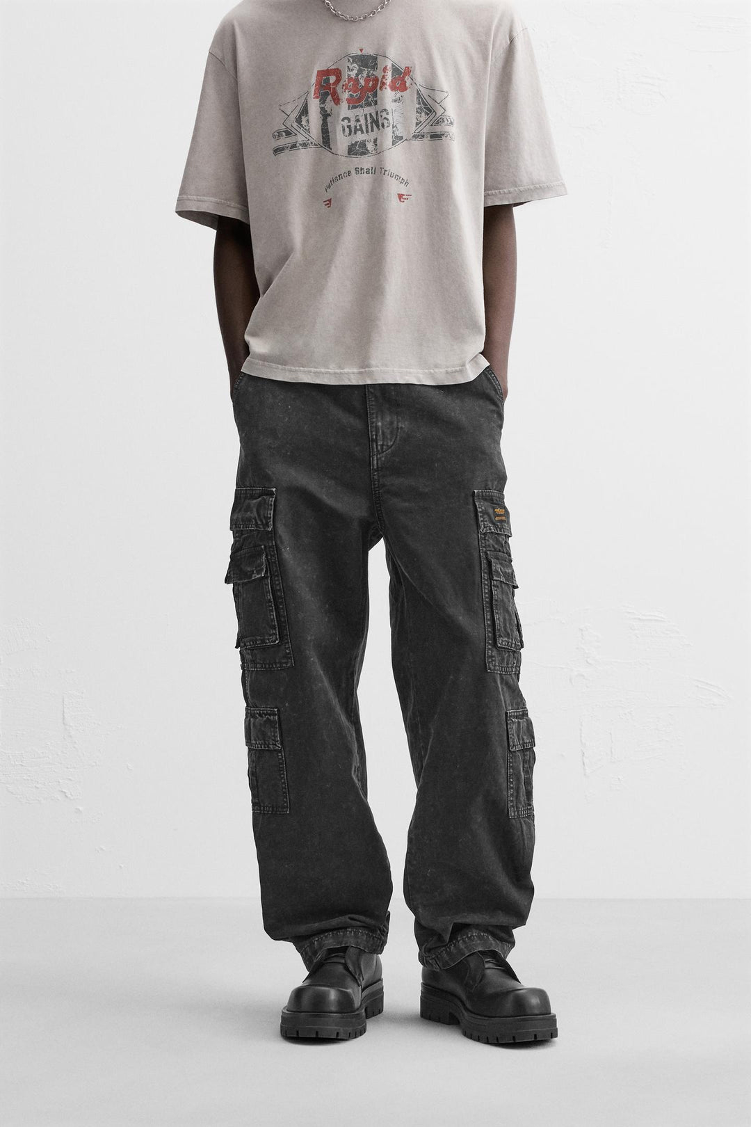 ZARA POCKET CARGO PANTS