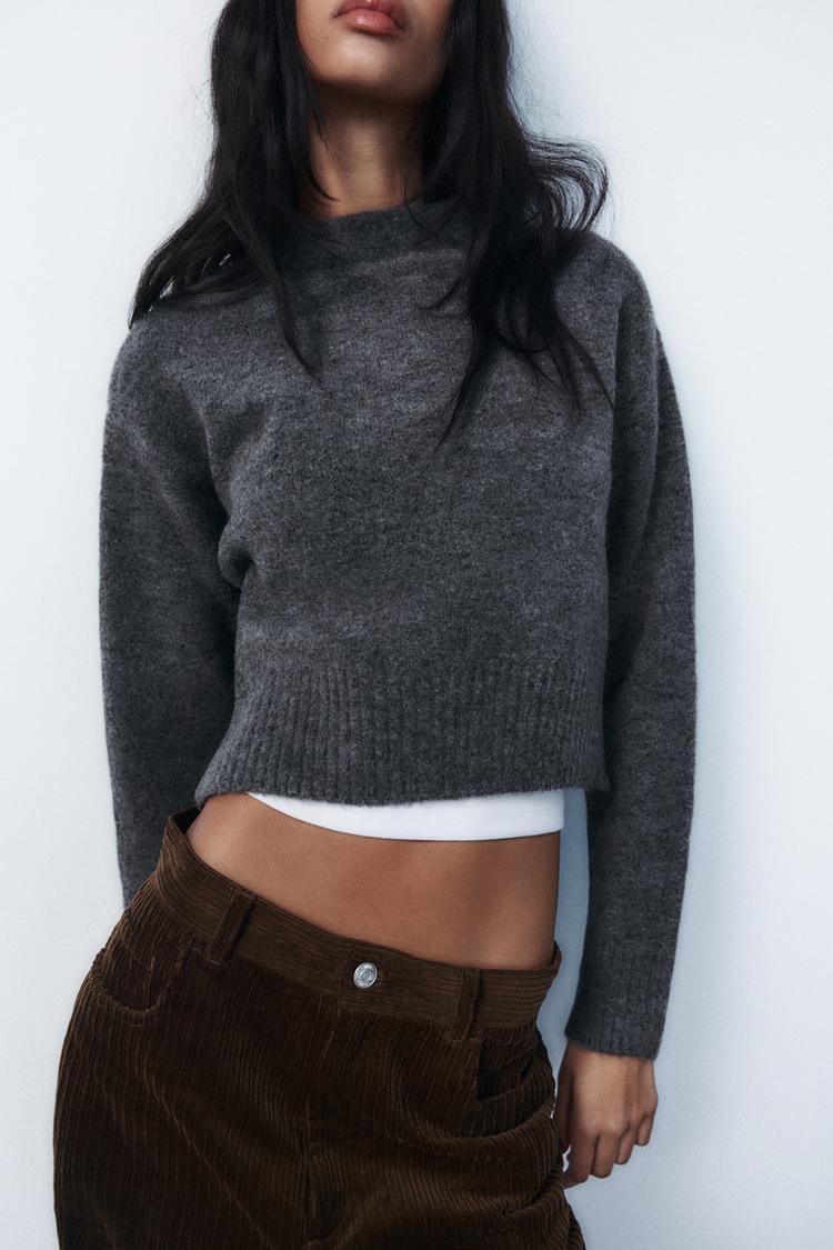 ZARA ROUND NECK KNIT SWEATER