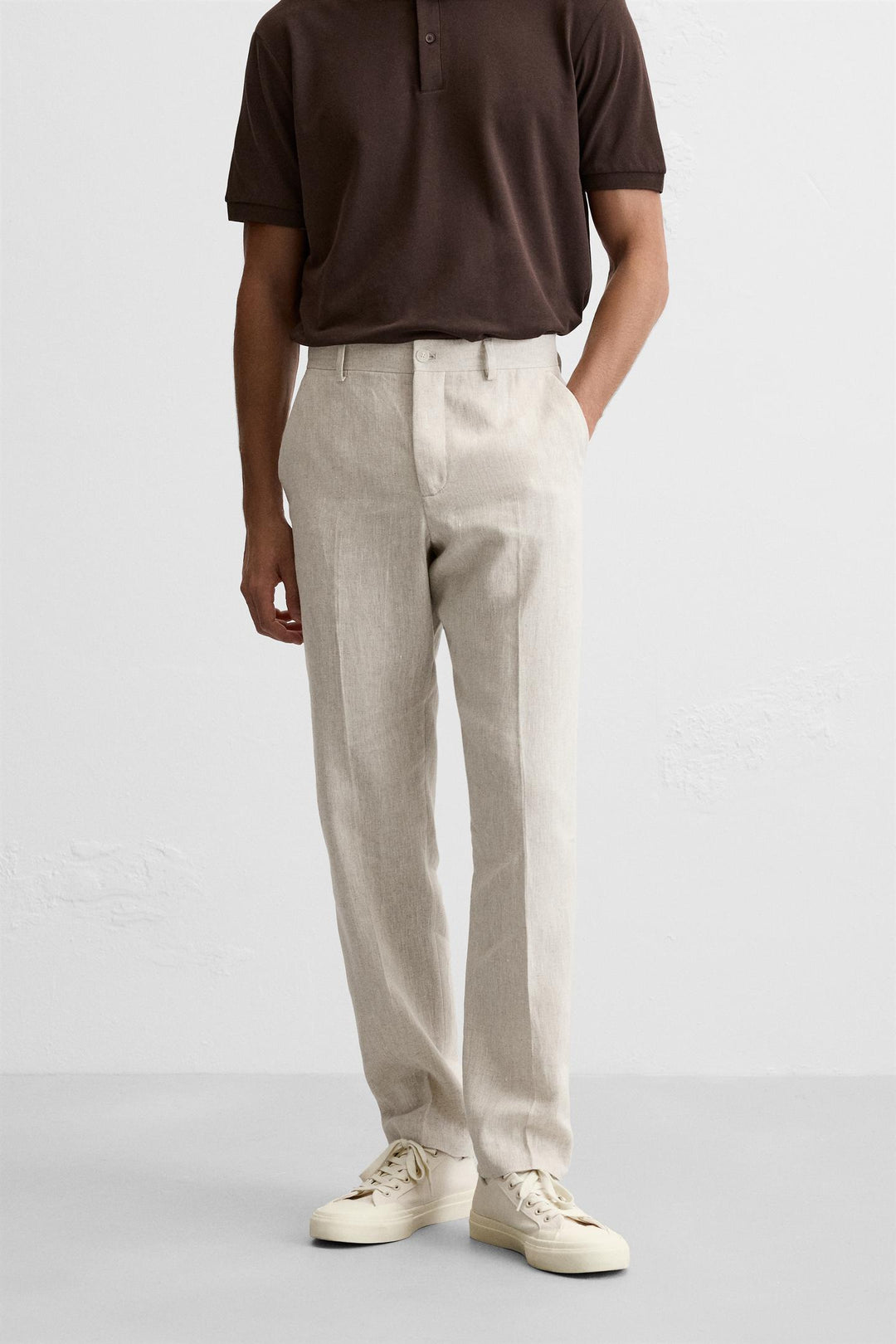 ZARA LINEN PANTS IN 100% LINEN