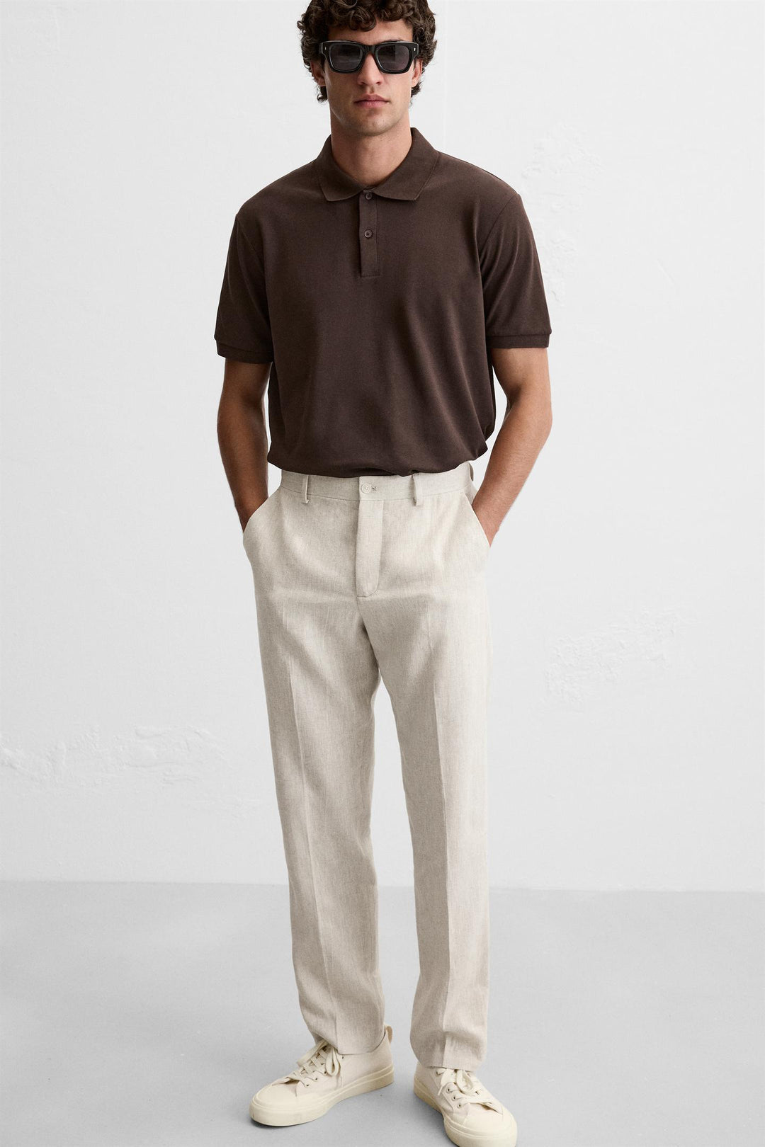 ZARA LINEN PANTS IN 100% LINEN