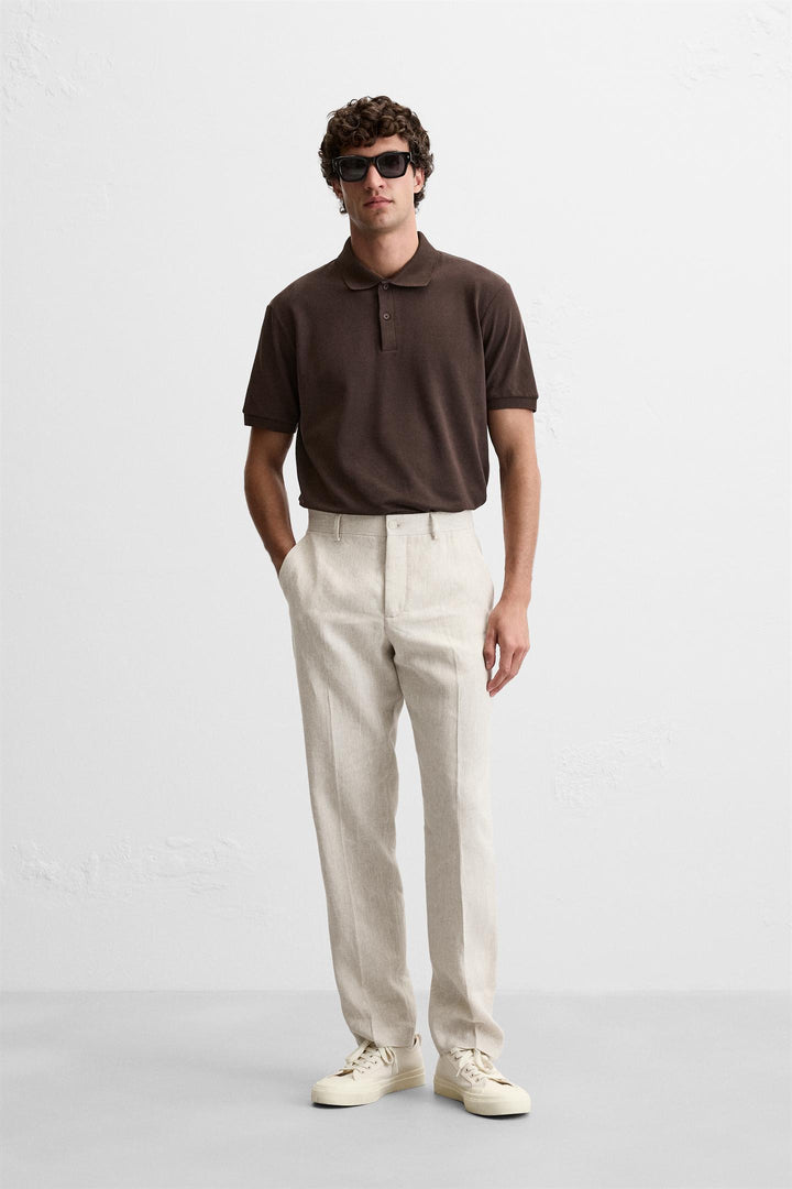 ZARA LINEN PANTS IN 100% LINEN