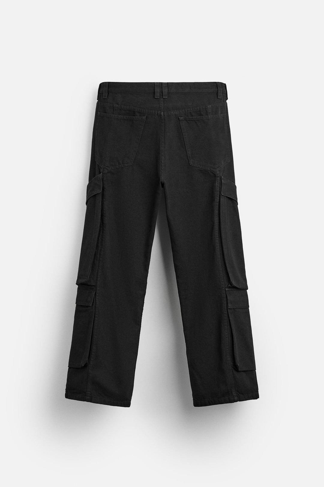 ZARA POCKET DENIM CARGO PANTS