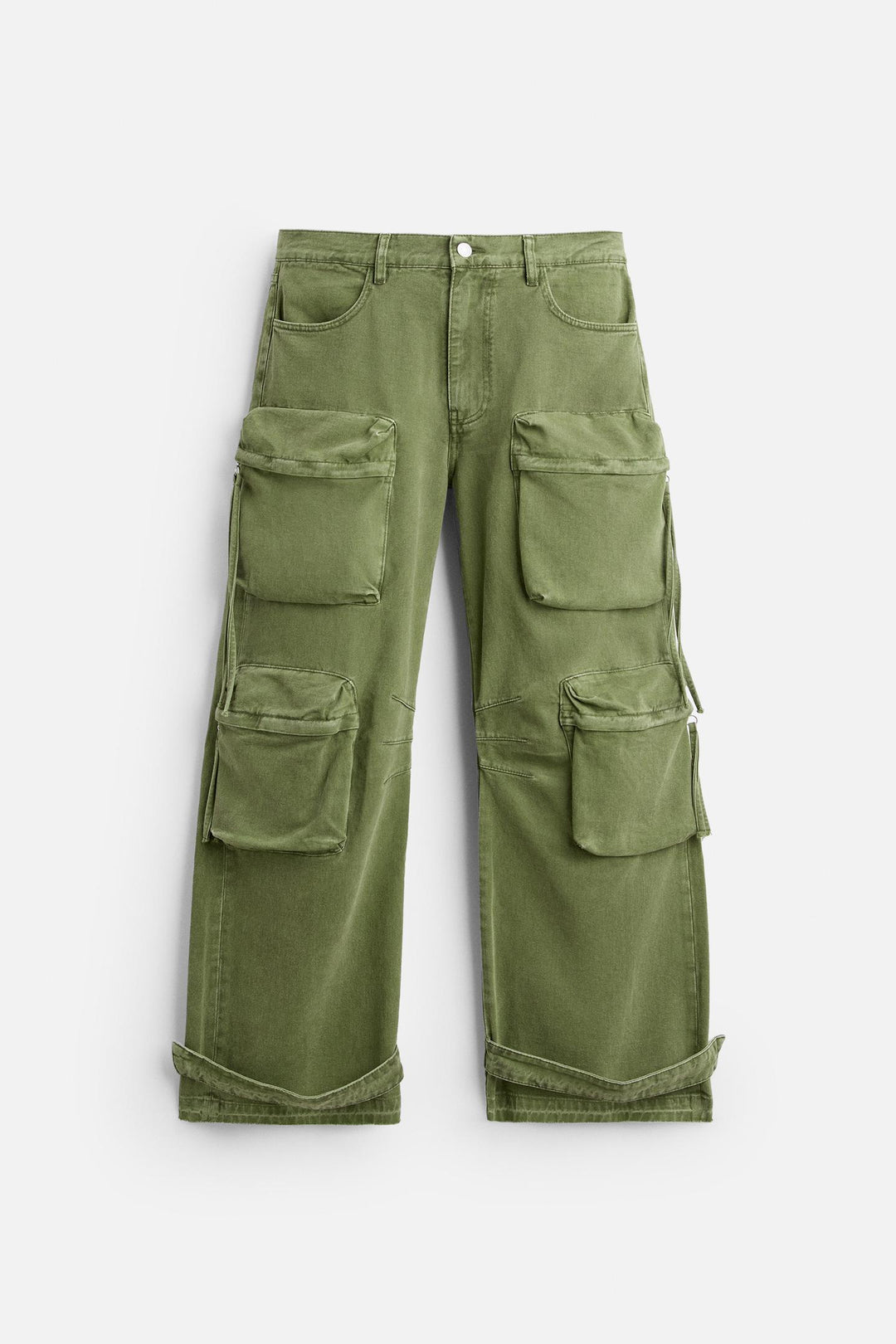 POCKET DENIM CARGO PANTS