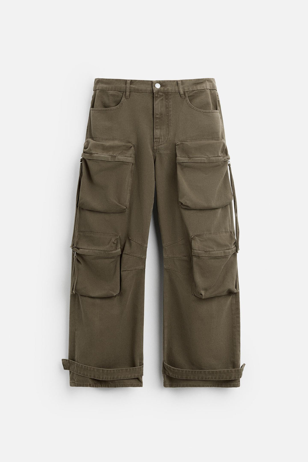 POCKET DENIM CARGO PANTS