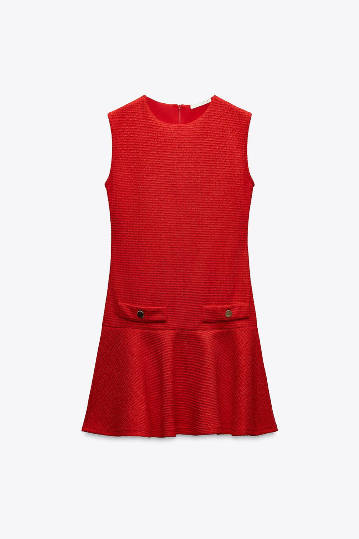 ZARA TEXTURED SHORT DRESS