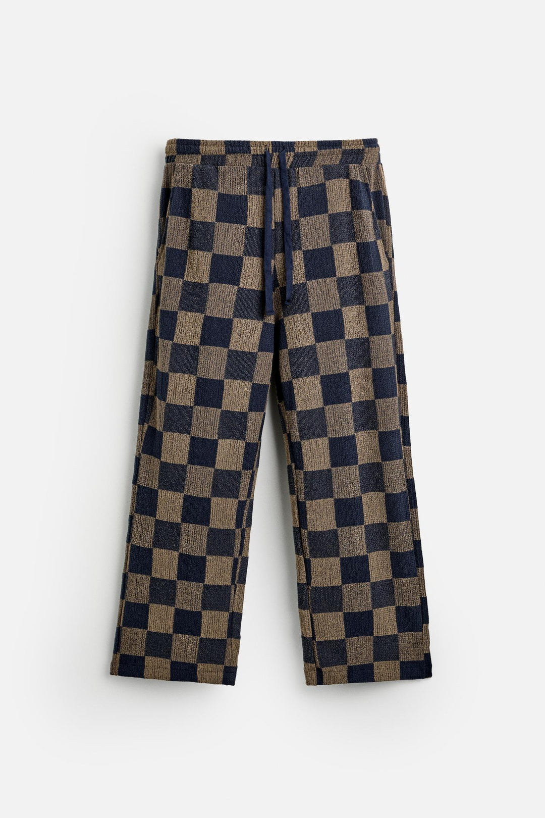 ZARA CHECKERED KNIT PANTS