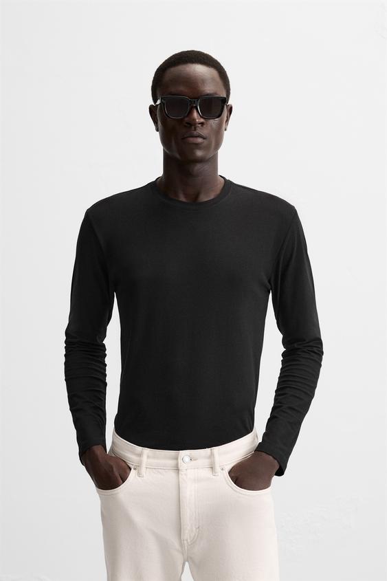 Zara BASIC SLIM FIT T-SHIRT
