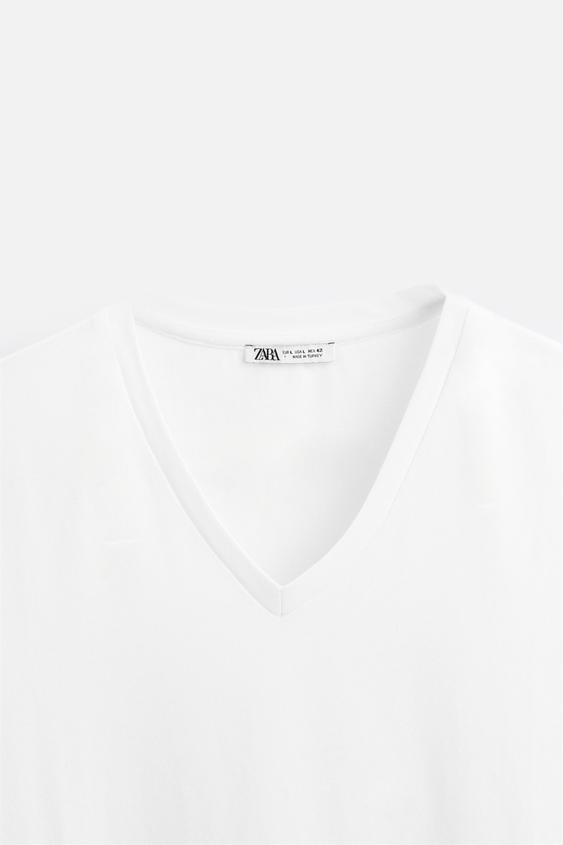 Zara BASIC V-NECK T-SHIRT