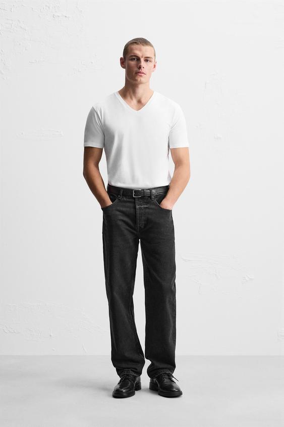 Zara BASIC V-NECK T-SHIRT
