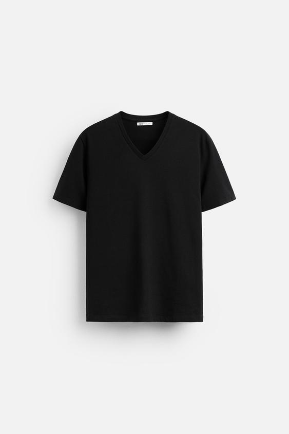Zara BASIC V-NECK T-SHIRT