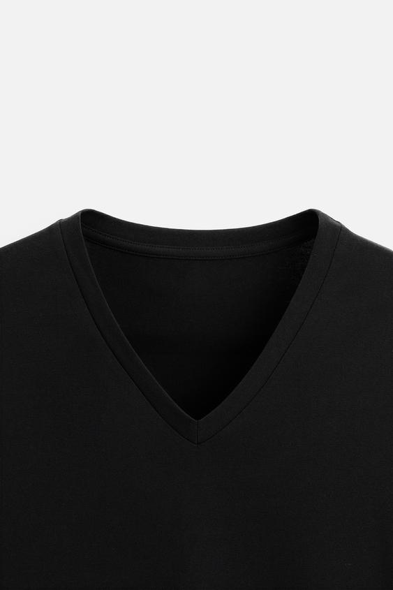 Zara BASIC V-NECK T-SHIRT