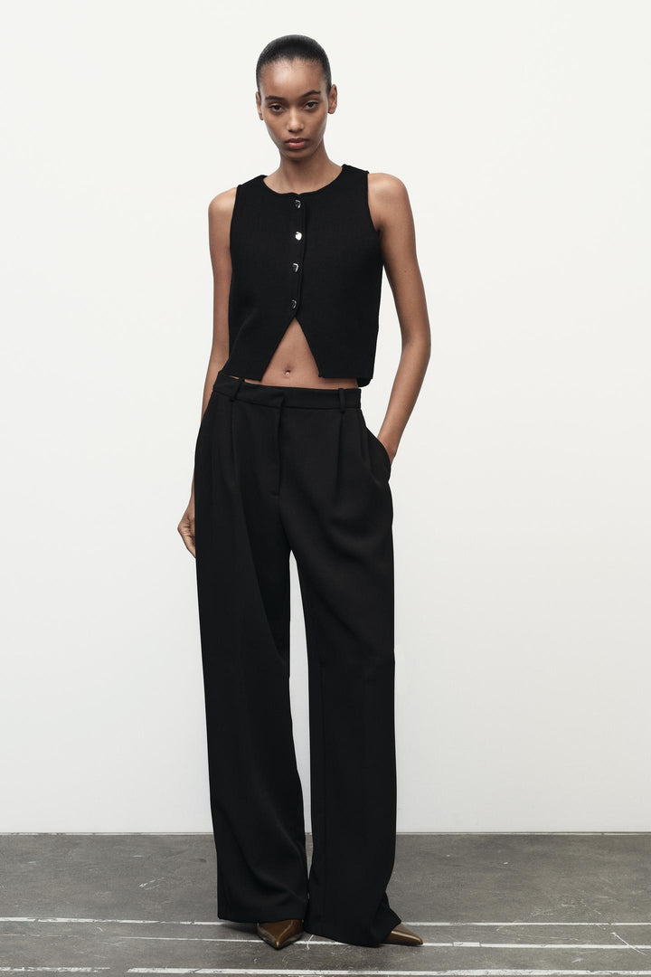 ZARA STRETCH KNIT VEST TOP