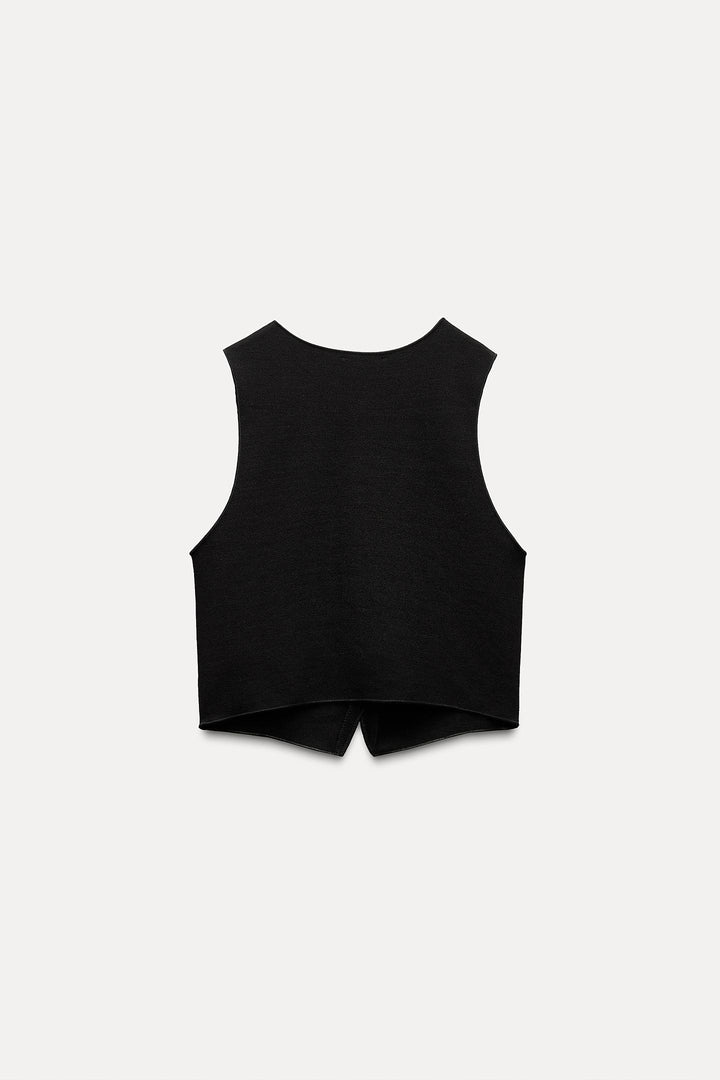 ZARA STRETCH KNIT VEST TOP