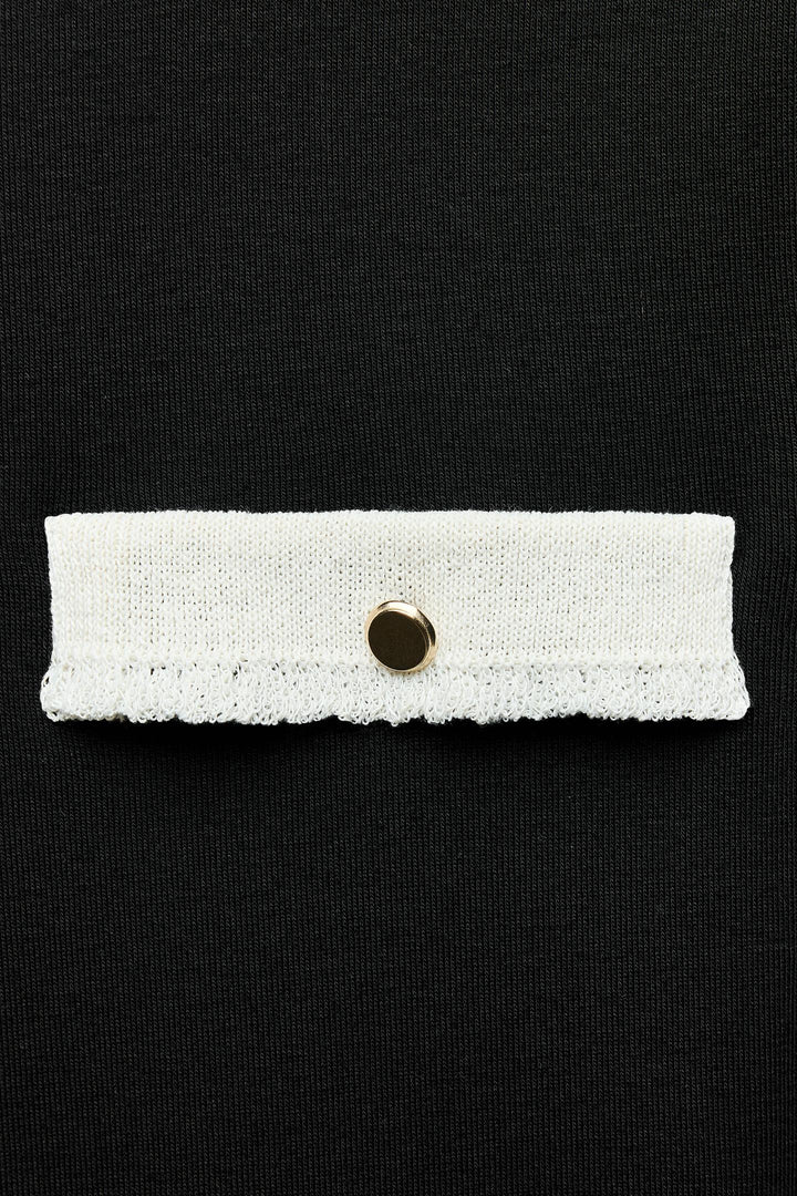 ZARA CONTRAST TRIM T-SHIRT
