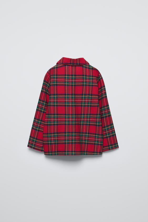 Zara 3-6 YEARS/ PLAID FLANNEL PAJAMAS