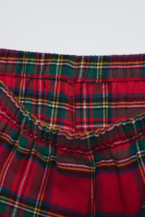 Zara 3-6 YEARS/ PLAID FLANNEL PAJAMAS