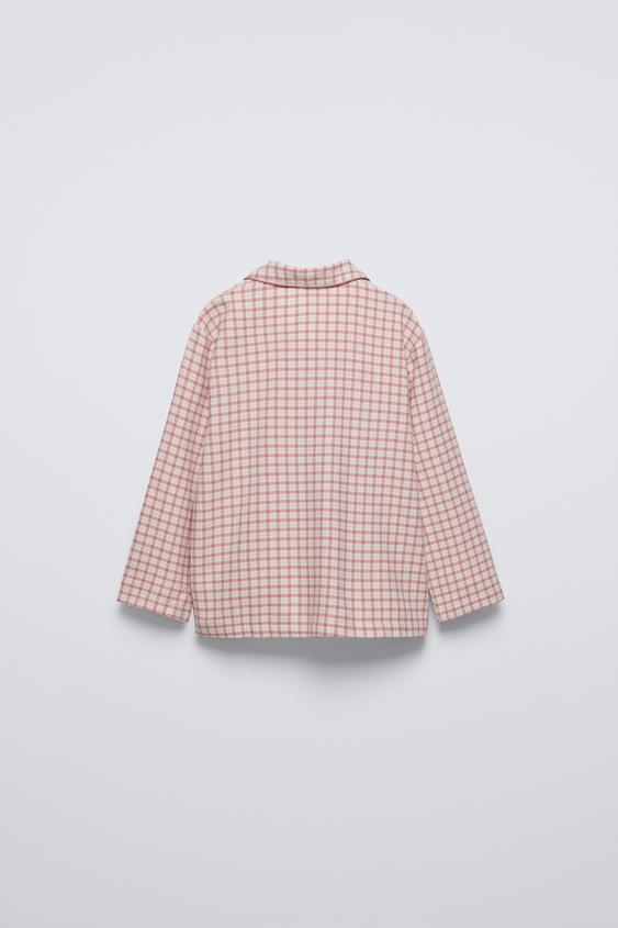 Zara 3-6 YEARS/ CHECKERED PAJAMAS