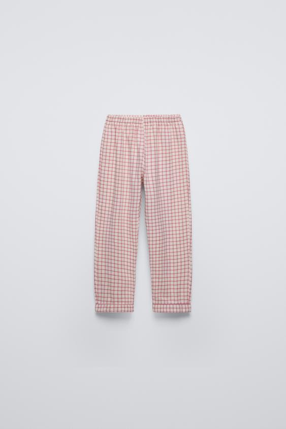 Zara 3-6 YEARS/ CHECKERED PAJAMAS
