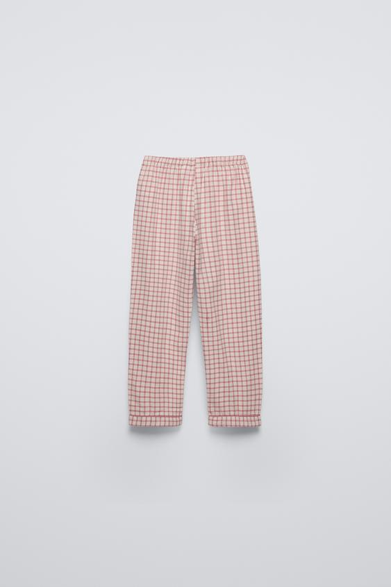 Zara 3-6 YEARS/ CHECKERED PAJAMAS