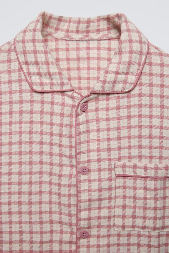 Zara 3-6 YEARS/ CHECKERED PAJAMAS