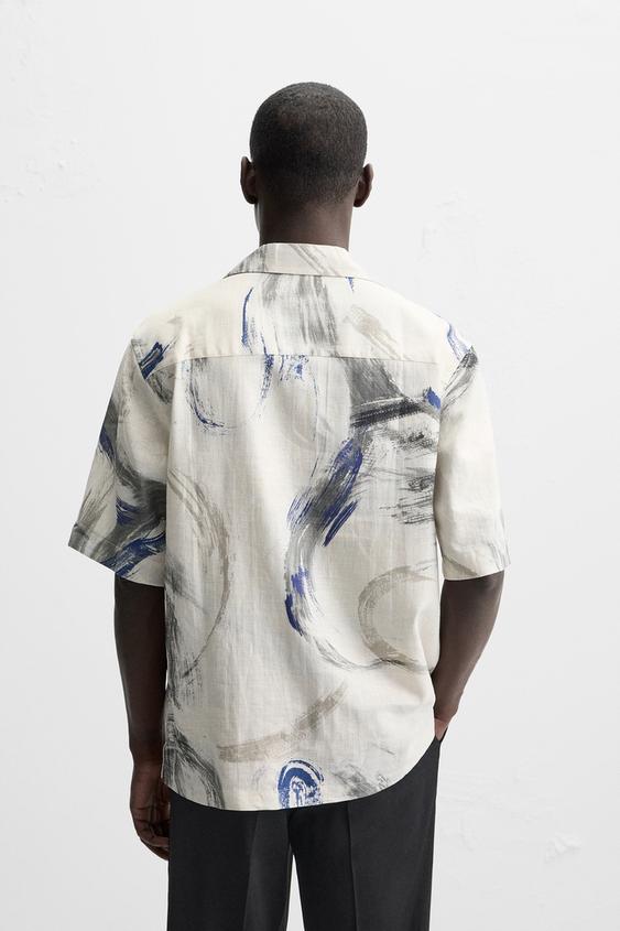 Zara ABSTRACT PRINT SHIRT