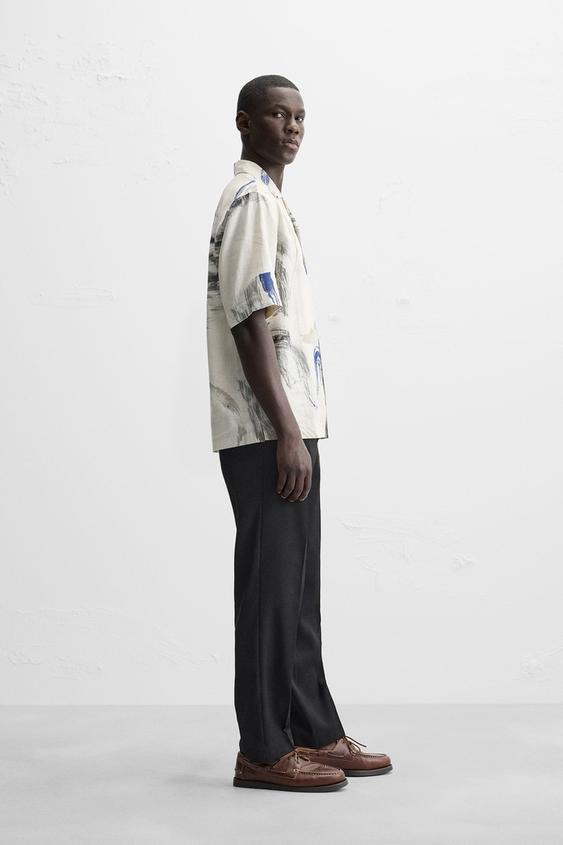 Zara ABSTRACT PRINT SHIRT