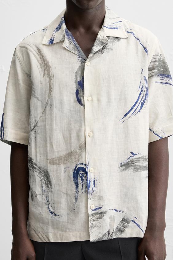 Zara ABSTRACT PRINT SHIRT