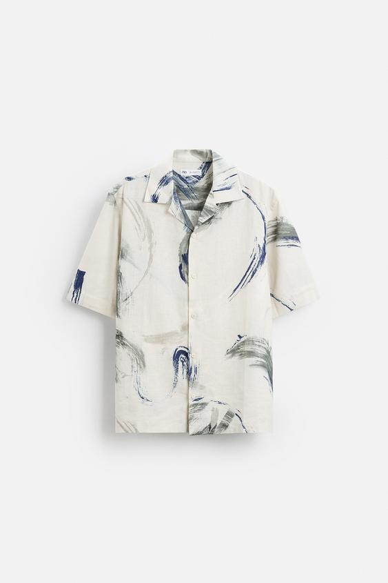 Zara ABSTRACT PRINT SHIRT