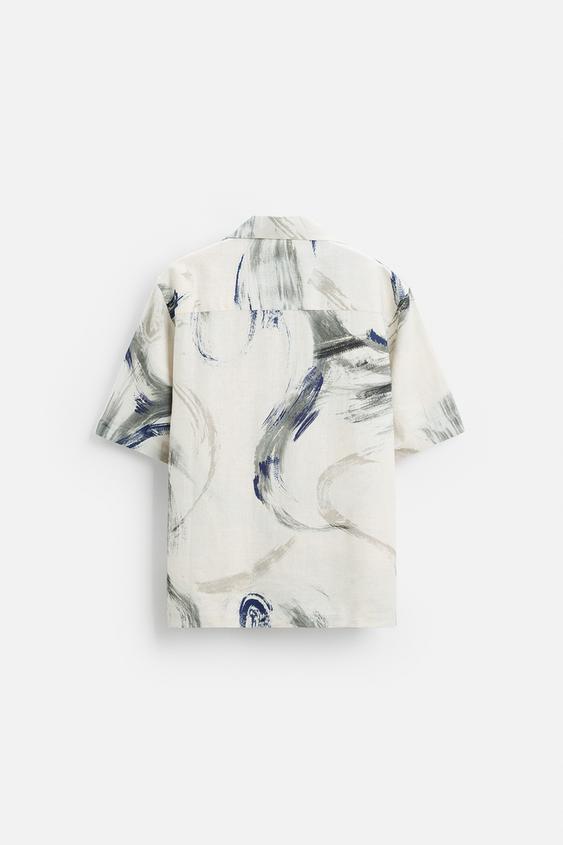 Zara ABSTRACT PRINT SHIRT