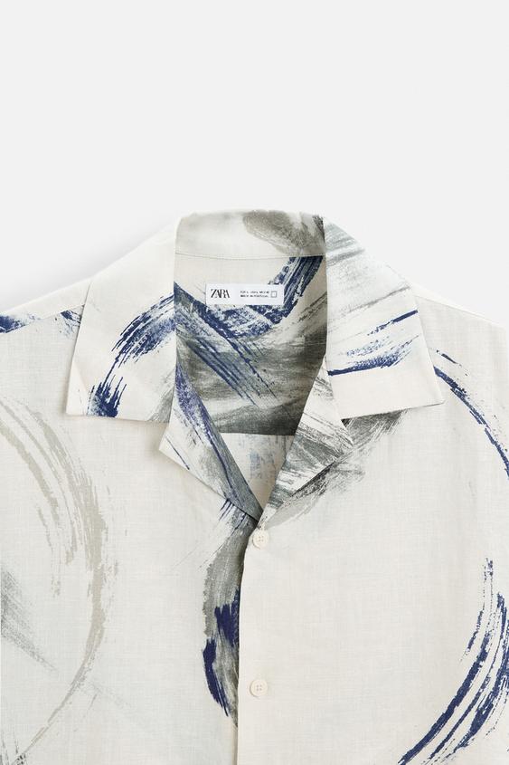 Zara ABSTRACT PRINT SHIRT