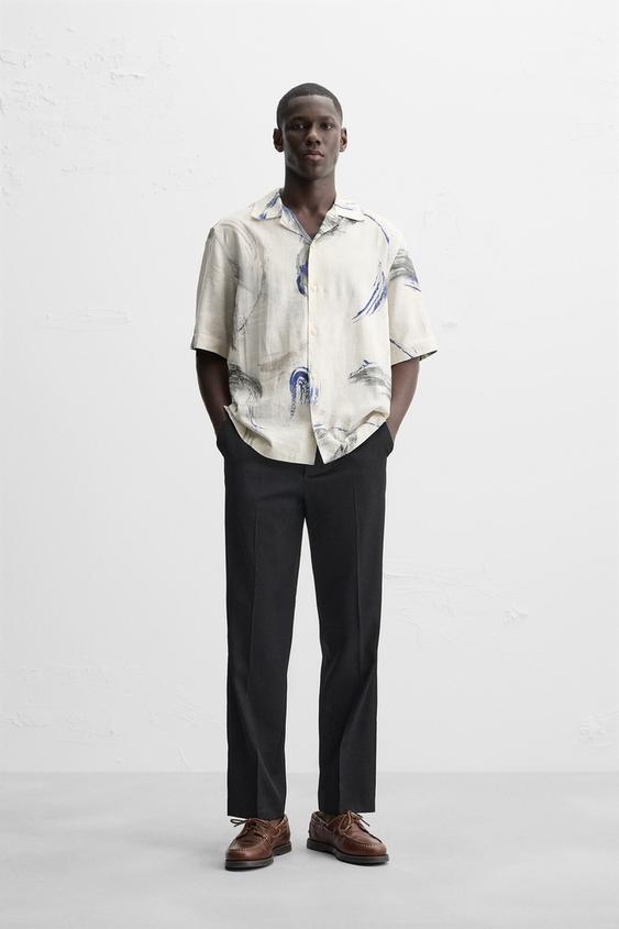 Zara ABSTRACT PRINT SHIRT