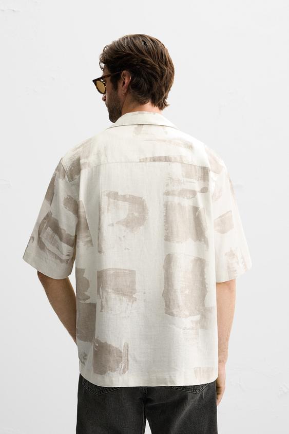 Zara ABSTRACT PRINT SHIRT