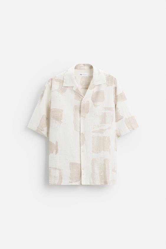 Zara ABSTRACT PRINT SHIRT