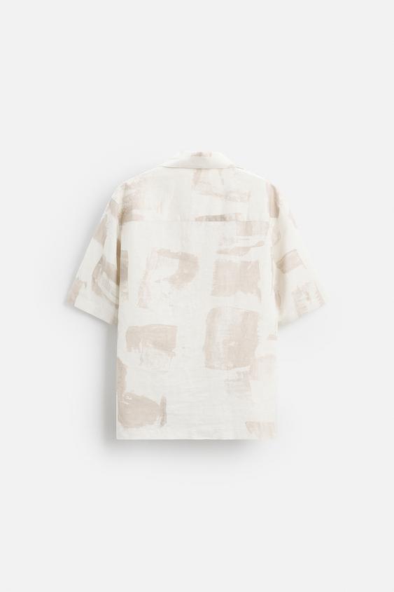 Zara ABSTRACT PRINT SHIRT