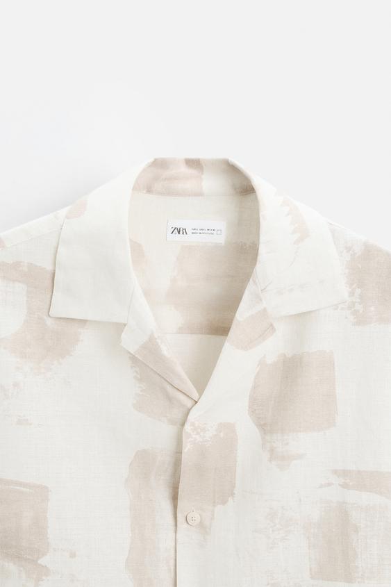 Zara ABSTRACT PRINT SHIRT