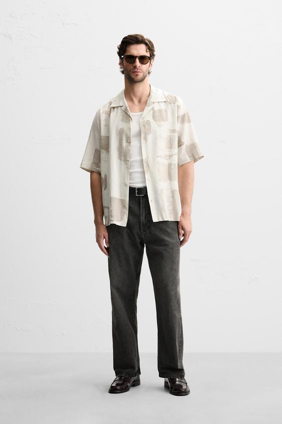 Zara ABSTRACT PRINT SHIRT