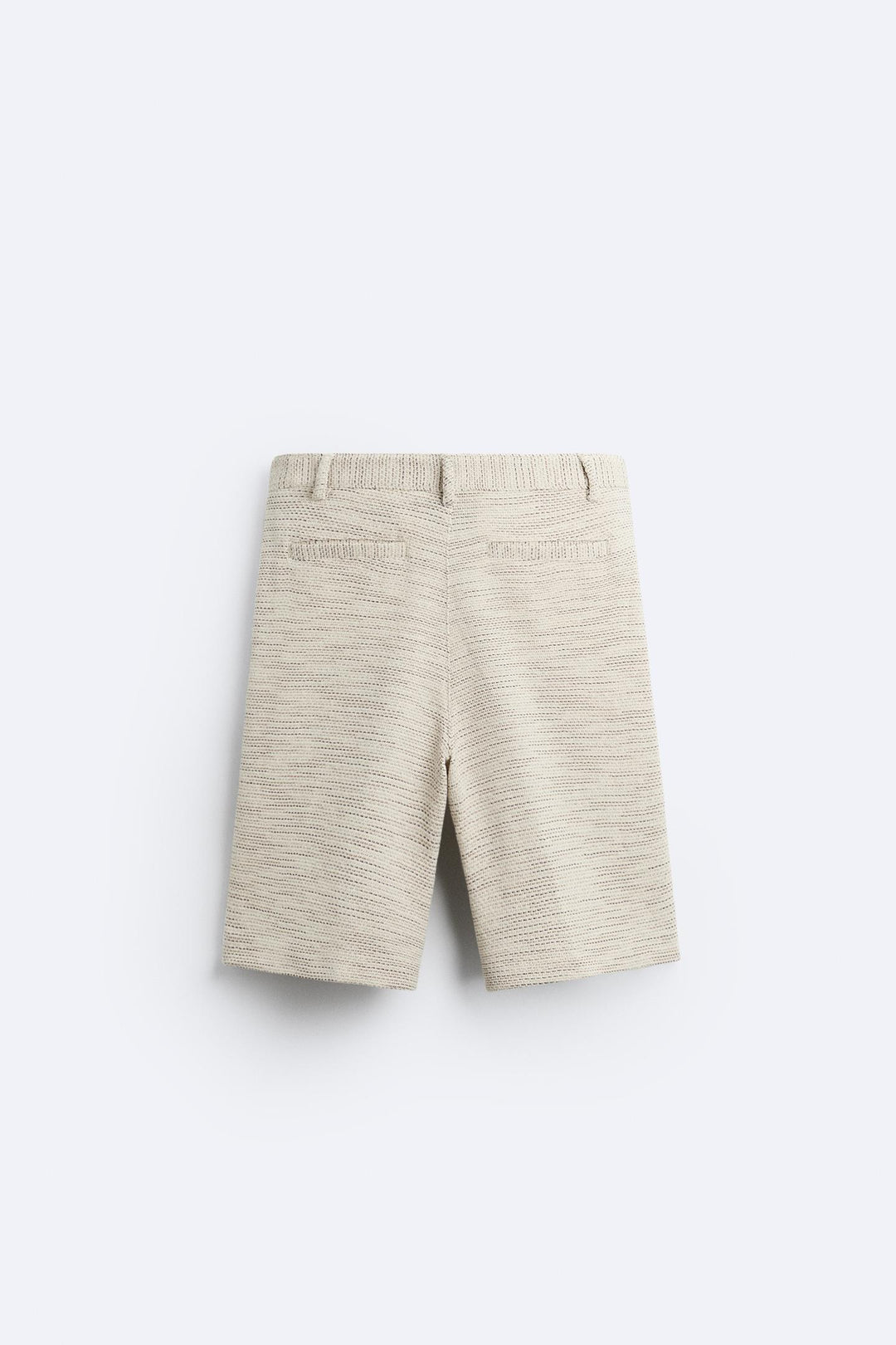 ZARA TEXTURED WEAVE RUFFLED SHORTS