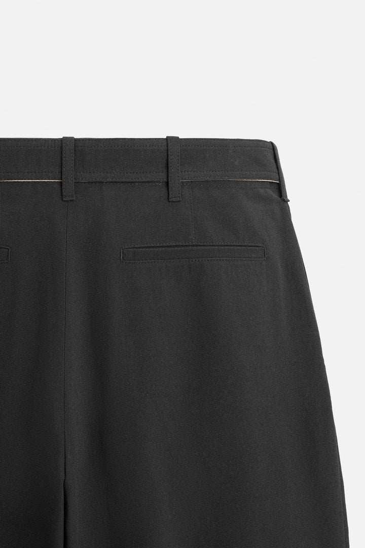 ZARA CONTRASTING BELT PANTS