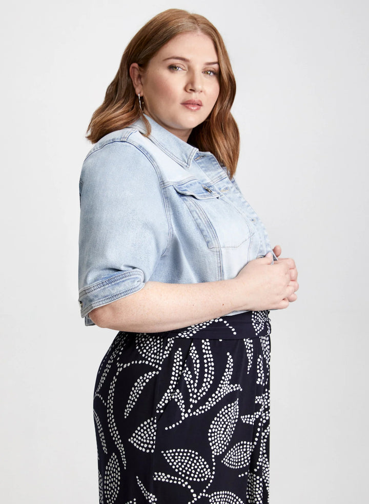 LAURA Cropped Denim Jacket