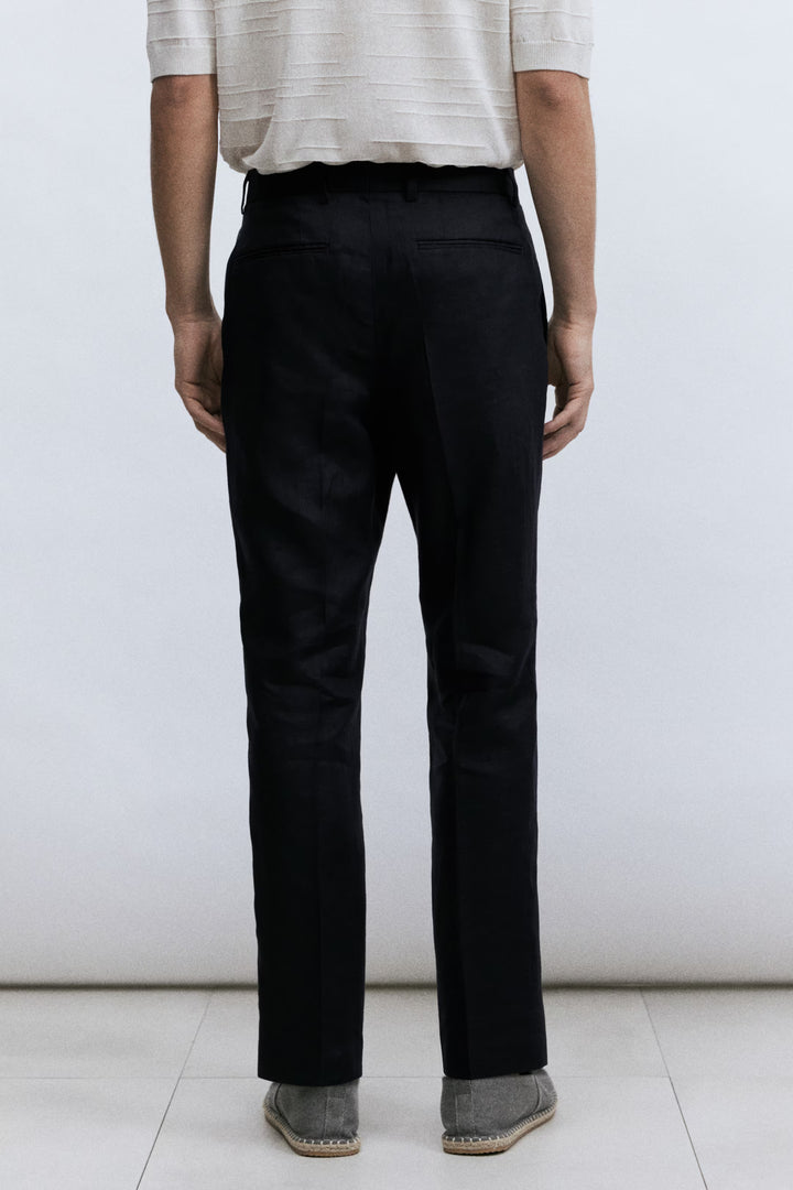 H&M Slim-Fit Linen Suit Pants