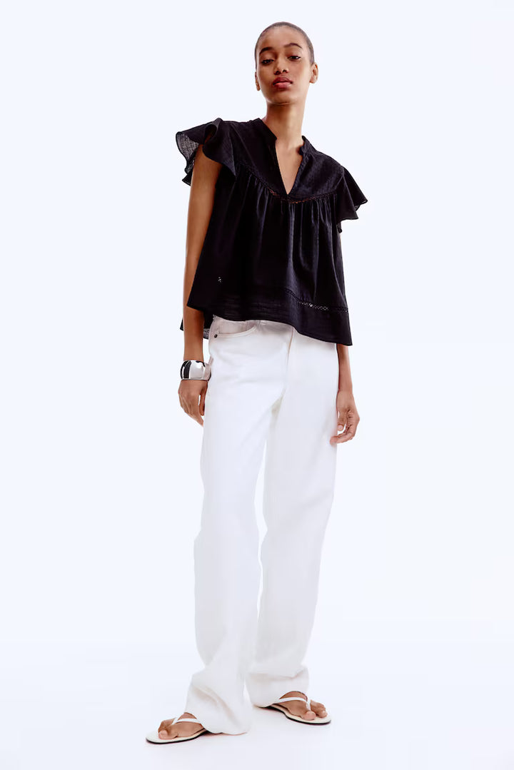 H&M Dobby-Weave Blouse