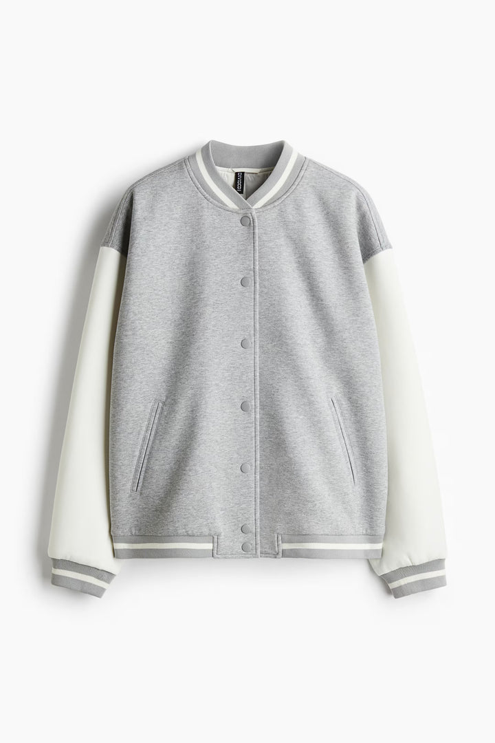 H&M Motif-Detail Baseball Jacket