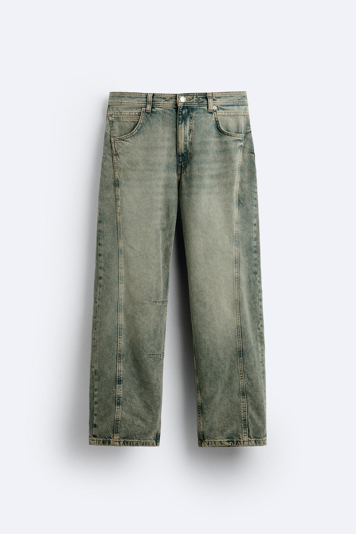 ZARA RELAXED FIT SEAM JEANS