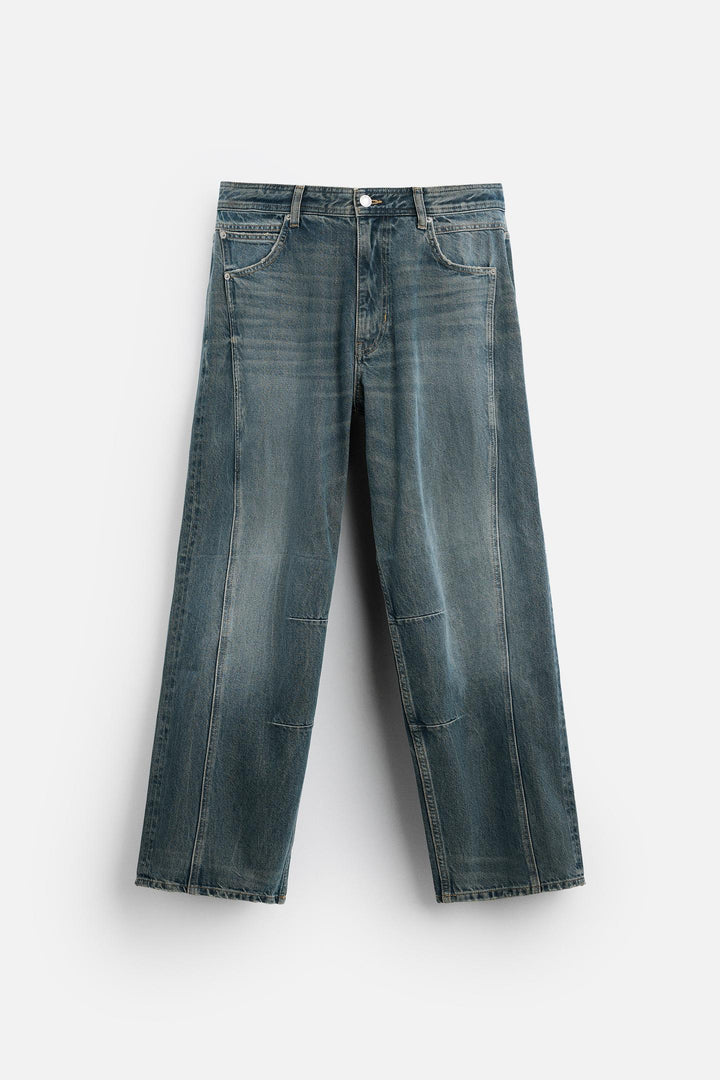 ZARA RELAXED FIT SEAM JEANS