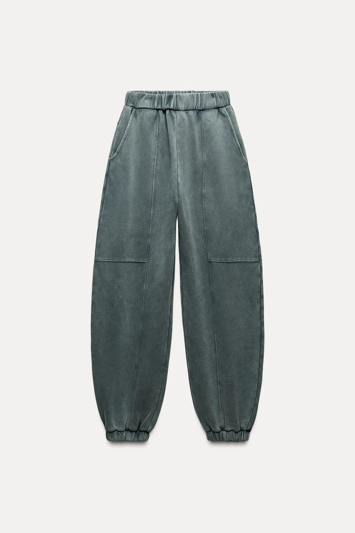 Zara WASHED EFFECT JOGGER PANTS