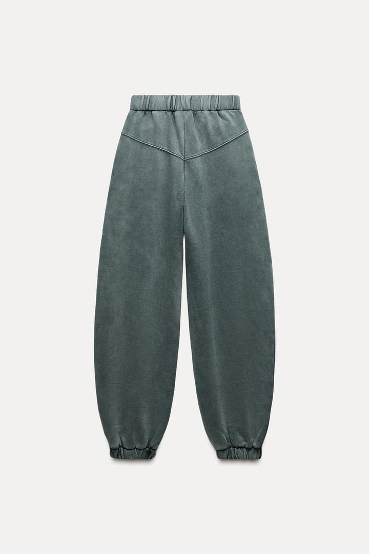 Zara WASHED EFFECT JOGGER PANTS